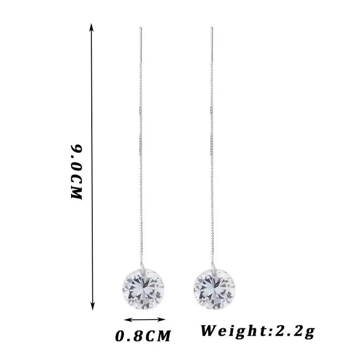 Boucles doreilles pendantes cristal femmes mode ronde elegantes accessoires elegance special occasion