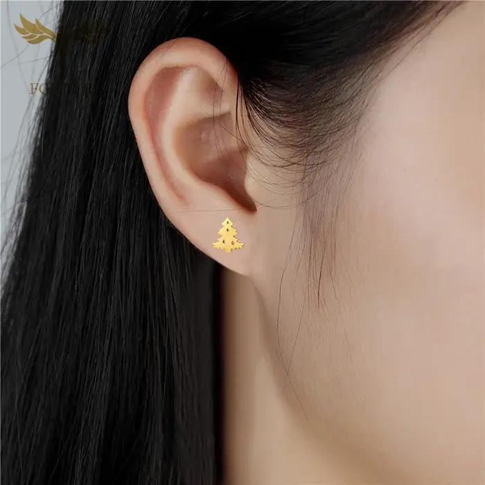12 paires de boucles d'oreilles de Noël mignonnes