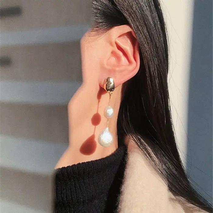 Boucles d'oreilles asymétriques élégantes pour femmes