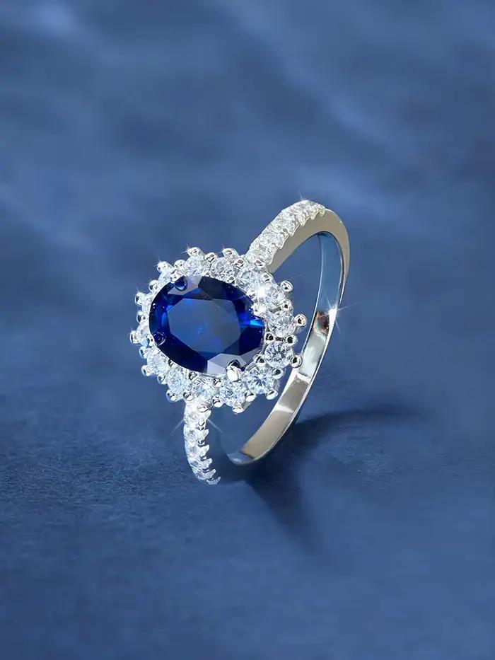 Bague classique en argent Sterling 925 pour femmes, magnifique bague couronne de reine en Zircon, fi