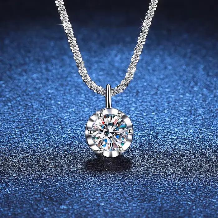 Andara luxe 925 en argent Sterling AAAAA Zircon pendentif collier mode italien
