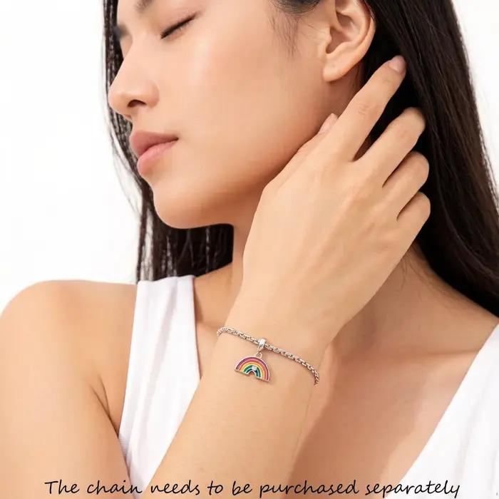 Pendentif à breloque arc-en-ciel Pride pour hommes et femmes