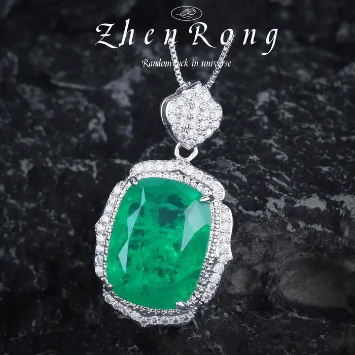 FoyCyclination-Ensemble de Bijoux Vintage Tourmaline Verte Émeraude pour Femme