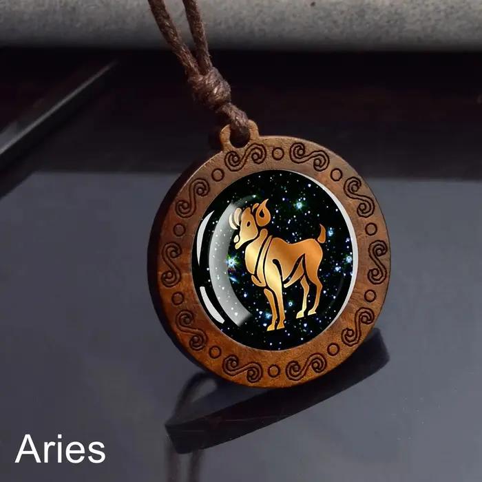 12 signes du zodiaque corde chaîne collier bélier taureau Gemini Cancer lion vierge balance scorpion