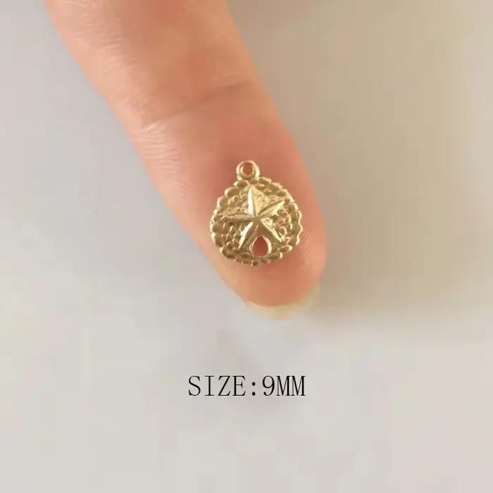 Pendentif Dollar de Sable en Or Rempli 14K