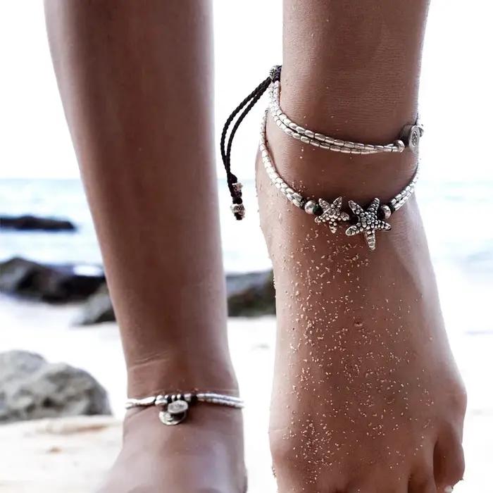 Bracelets de cheville simples pour femmes