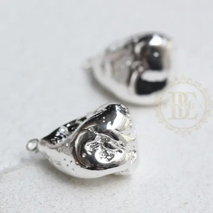 Noix de recherche en laiton massif plaquée 18x14mm pour bijoutiers créatifs variété de couleurs occasions spéciales