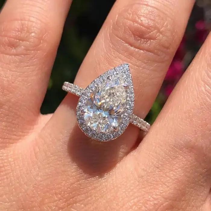 Bague en argent Sterling 925 en Zircon pour femmes