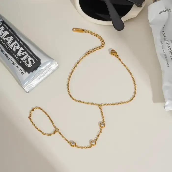Bracelets en zircon pour femmes élégants et tendance bracelets chaînes et maillons pour femme occasions spéciales tracker d'humeur