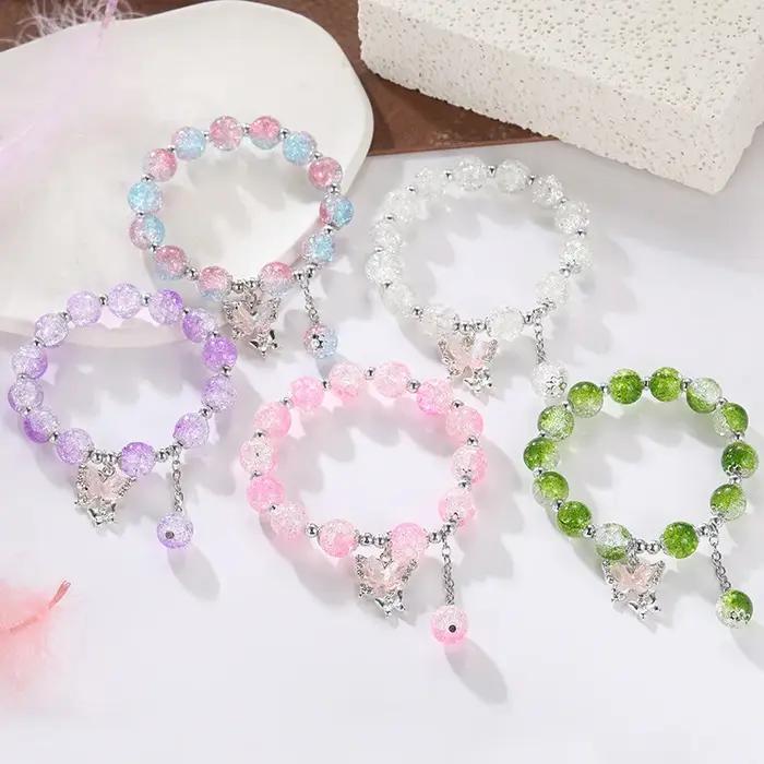 Bracelet Bohème Perles Papillon Femmes Verre Papillon Style Bureau Carrière Cadeaux Fête Anniversaire Occasions Spéciales