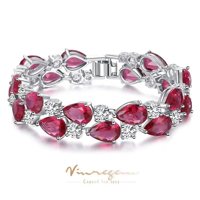 Bracelets Vinregem Bohemia en pierres précieuses (rubis