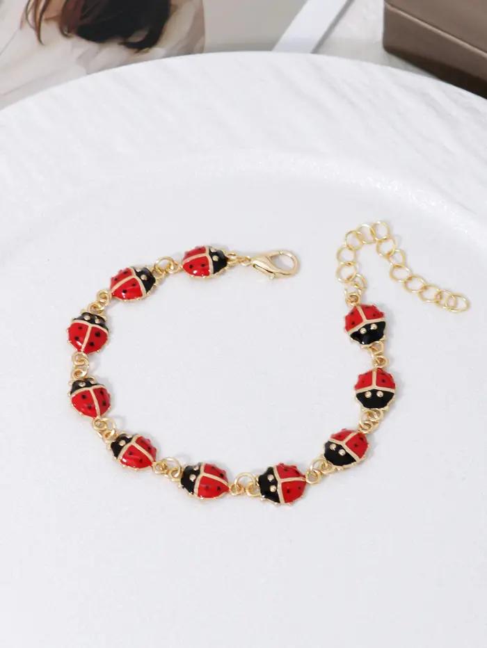 Bracelet de connexion coccinelle sept étoiles pour femmes