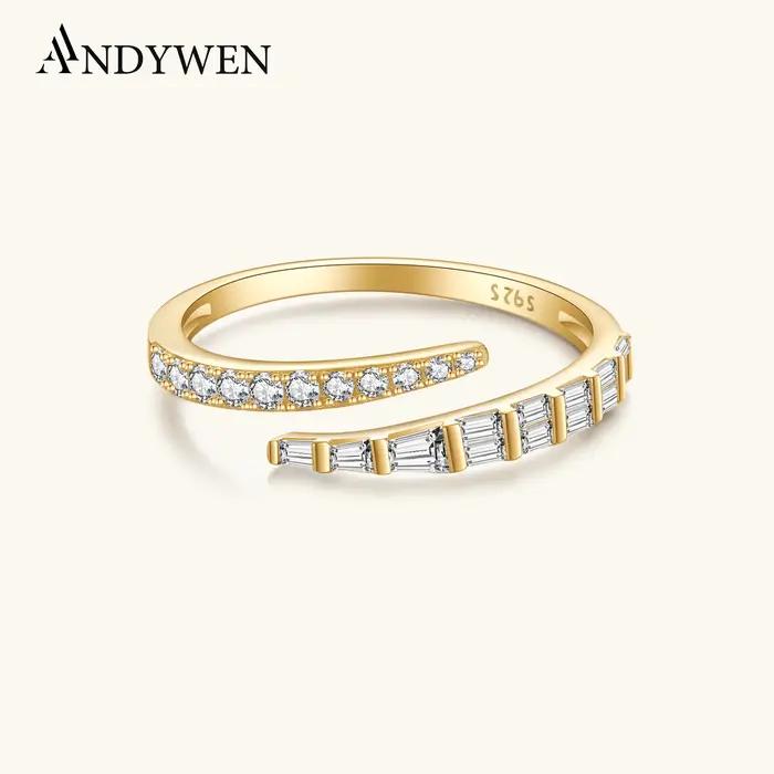 Bague en argent sterling 925 sertie de zirconium blanc élégante et classique pour femmes occasions spéciales