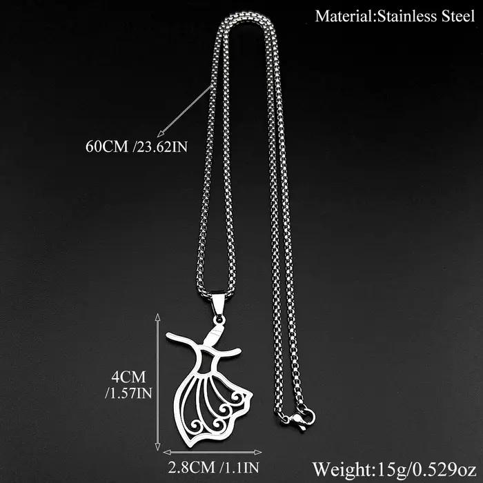 Collier Pendentif Danseuse Flamenco pour Femmes et Filles