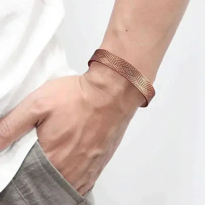 Bracelet magnétique en cuivre pur pour hommes et femmes