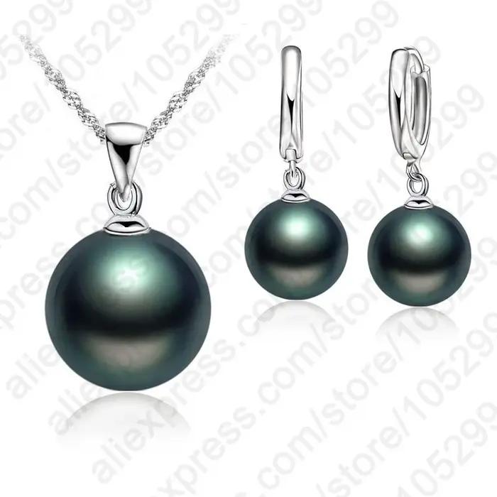 Ensemble de bijoux de mariée en argent Sterling 925, bijoux de mode en perles pour femmes et filles,