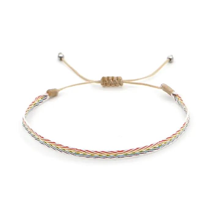 Nouvelle Collection 2026 : Bracelet d'Amitié Fait Main en Argent Plaqué 925 avec Perles d'Agate Natu