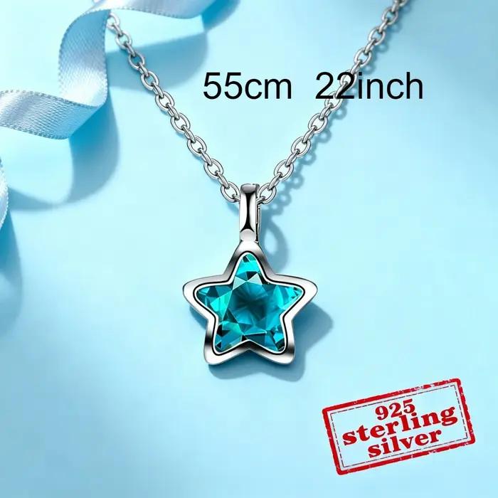 Collier étoile en argent Sterling 925 pour femmes