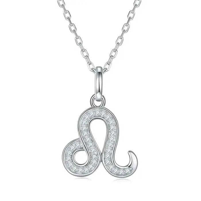 Collier en argent 925 Pretty Beauty avec 12 signes du zodiaque