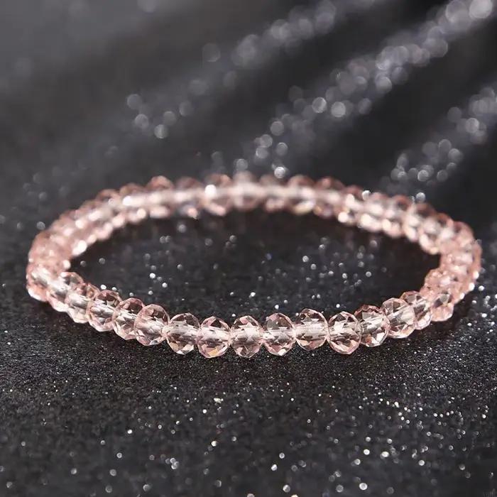 Bracelets en cristal transparent pour femmes et filles
