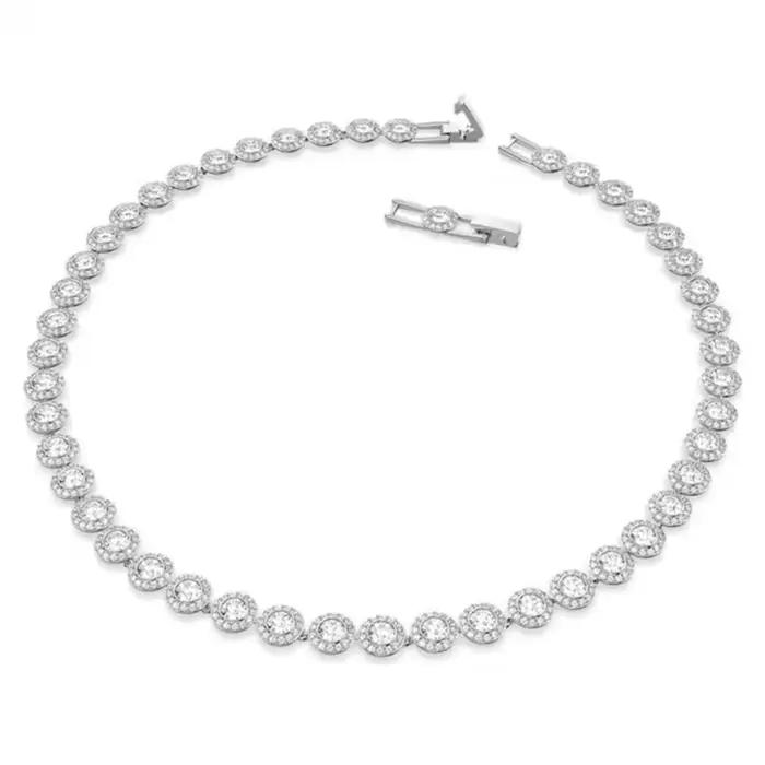Ensemble de bijoux rond 2026 argent sterling 925 avec pierres précieuses diamant blanc rouge noir vert pour femmes occasions spéciales quotidien fête banquet