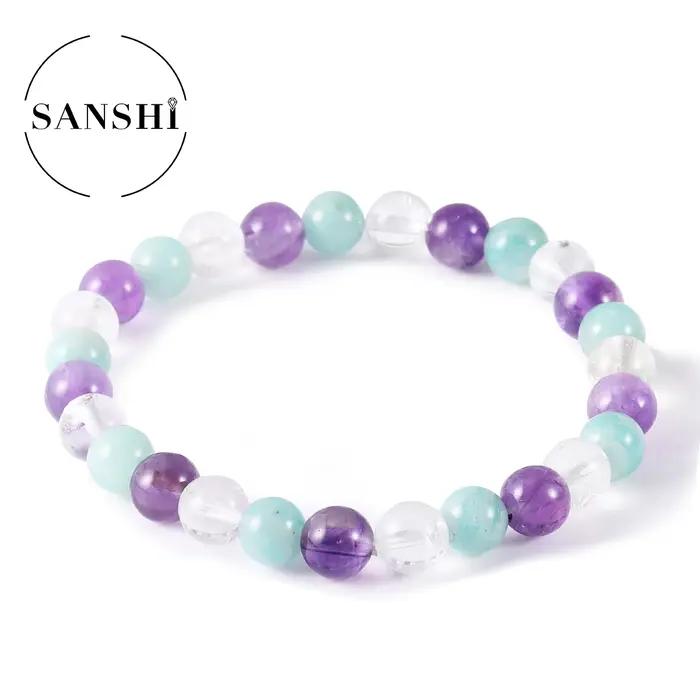 Bracelet en pierre naturelle fraîche et Simple