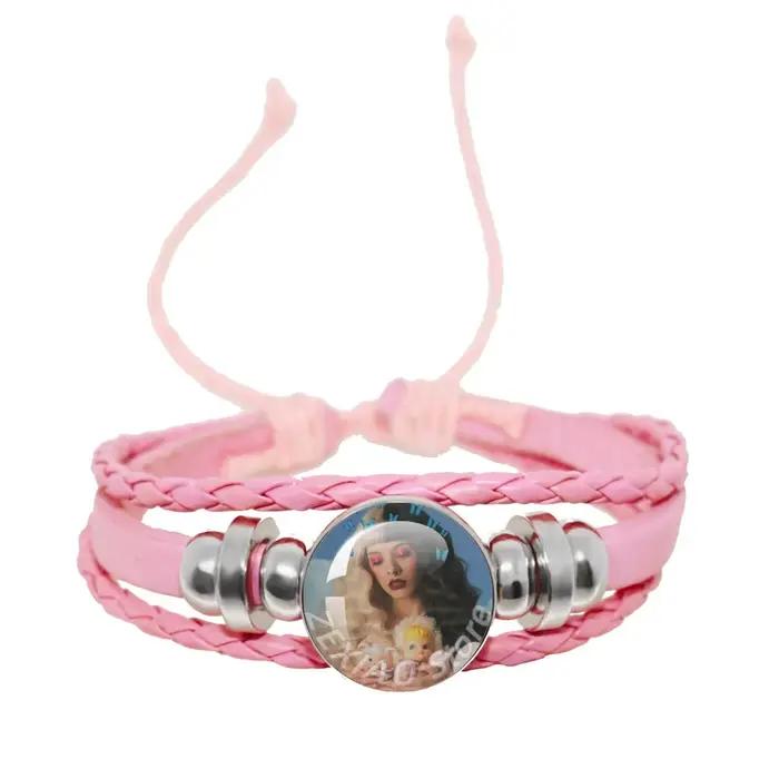 Bracelet Melanie M-Martinez HADES SACRIFICE, pendentif en verre cabochon, bracelet rose, bijoux à br