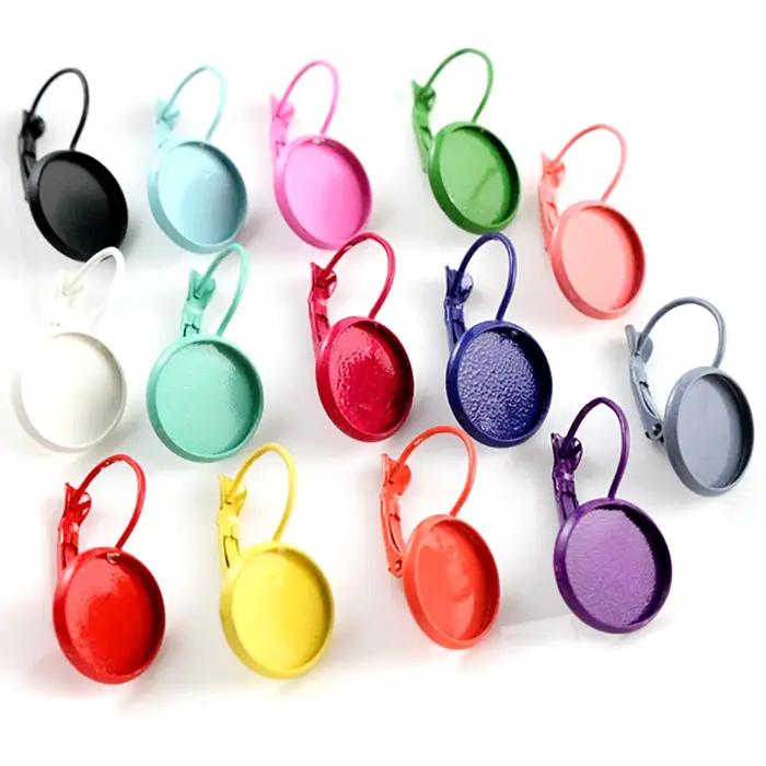 Boucles d'Oreilles à Levier Français Plaqué