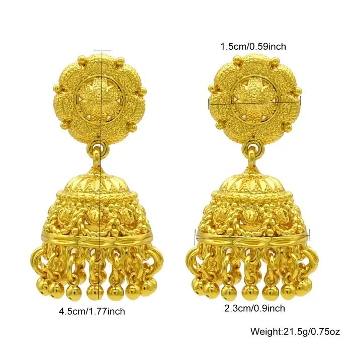 Boucles d'oreilles cloche indienne pour femmes