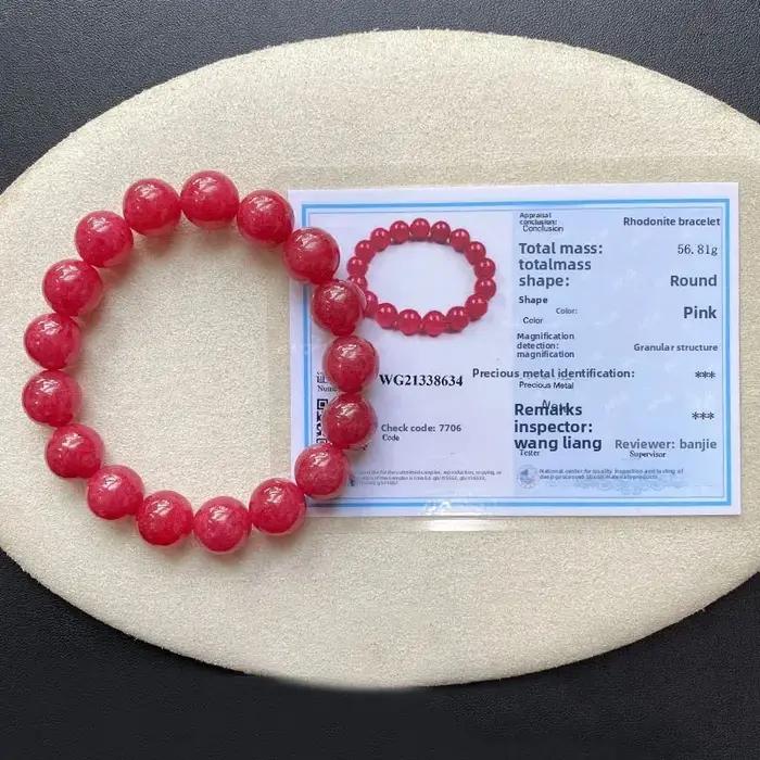 Bracelet Rose rouge brésilien naturel pour Couple