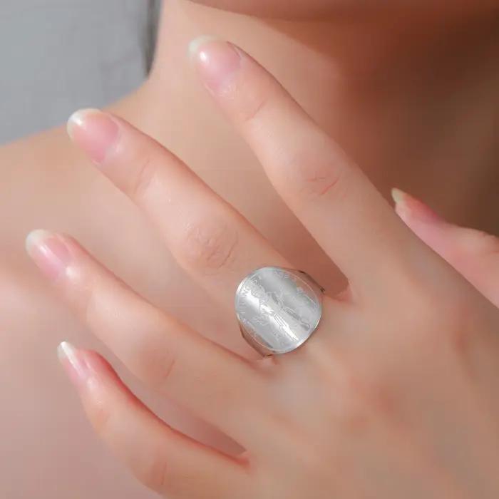 LIKGREAT – bague médaille de St Francis pour hommes et femmes