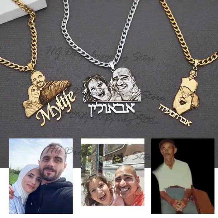 Pendentif avec plaque signalétique personnalisée