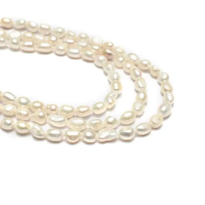 Collier de perles baroques irrégulières 100% véritables