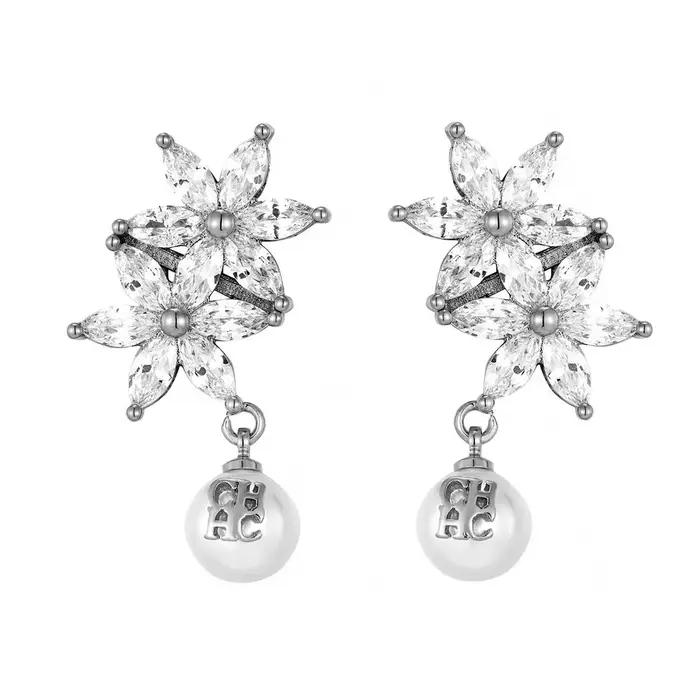 Boucles d'oreilles élégantes en perles pour femmes