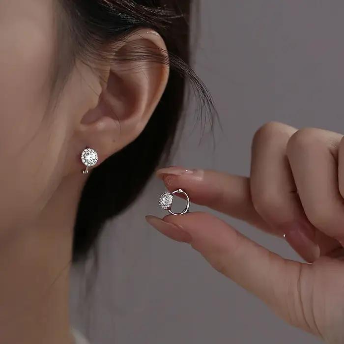 Boucles d'oreilles rondes bohème en argent Sterling 925 véritable pour femmes