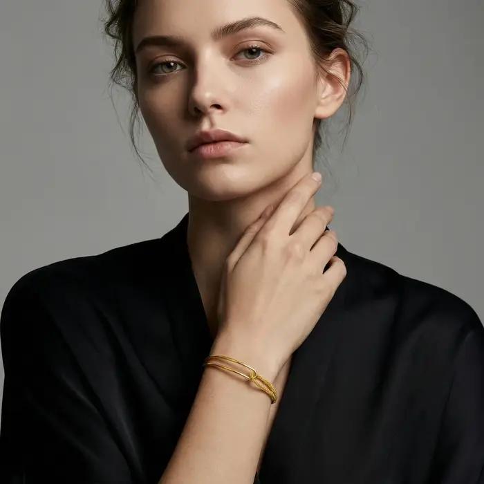 Bracelet de perles commissionné pour femme, bijoux empilables simples, 10mm