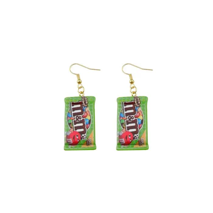 Boucles d'oreilles pendantes en résine pour femmes et enfants