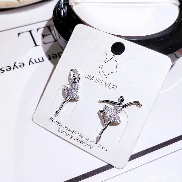 Boucles d'oreilles glamour à paillettes pour ballerine
