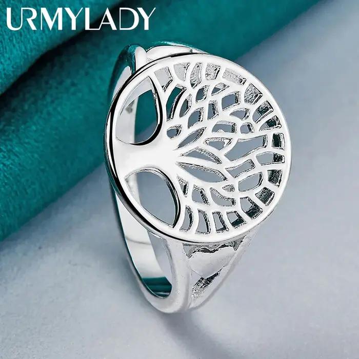 URMYLADY Argent Sterling 925 L'Arbre de Vie 7-10 # Bague pour femmes