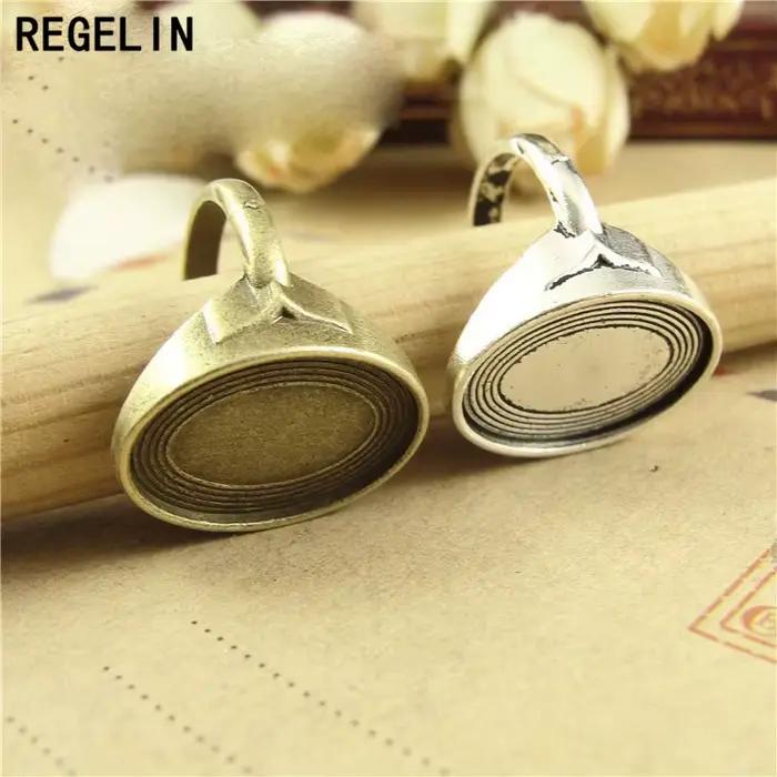Bagues en bronze antique de style vintage grandes tailles intérieures adaptées à la fabrication de bijoux pour femmes occasions spéciales