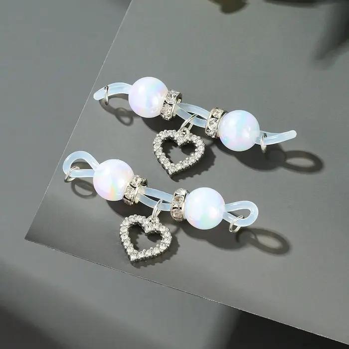 Anneaux de téton sans piercing en plaqué argent ou or, bijoux de corps élégants pour femmes, bijoux de surface et dermique à usage quotidien