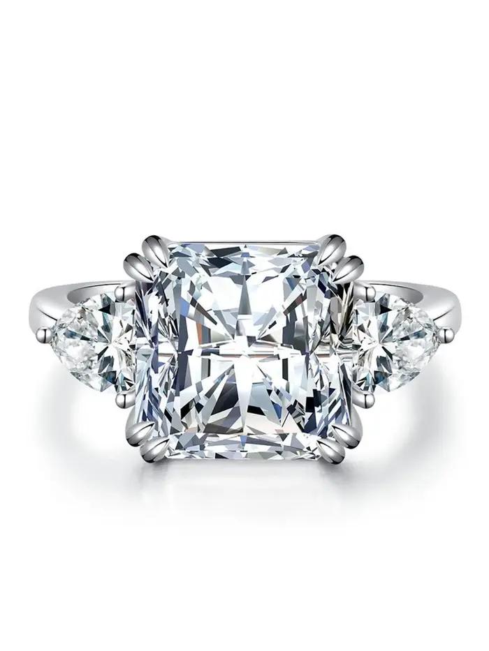 Bague en argent Sterling 925 brillante pour femmes