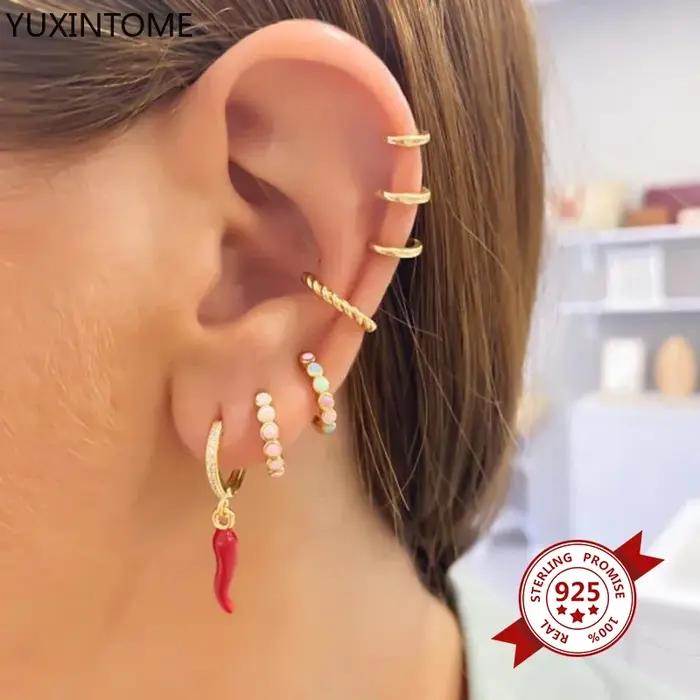 Petites boucles d'oreilles en forme de Chili pour femmes et filles