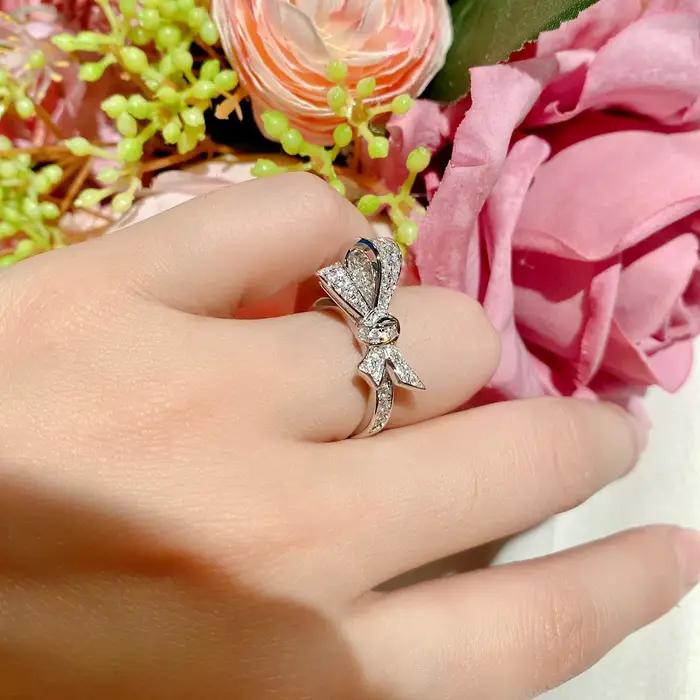 Bague en argent pur pour femme