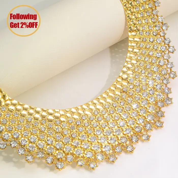 Ensemble de bijoux en zircon blanc brillant GZJPEI pour femmes