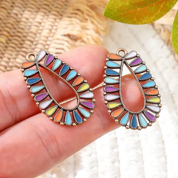 Nouveautés 2026 : Pendentifs fer à cheval émaillés style Bohème pour femmes, breloques pour boucles d'oreilles, colliers et accessoires de bijouterie DIY