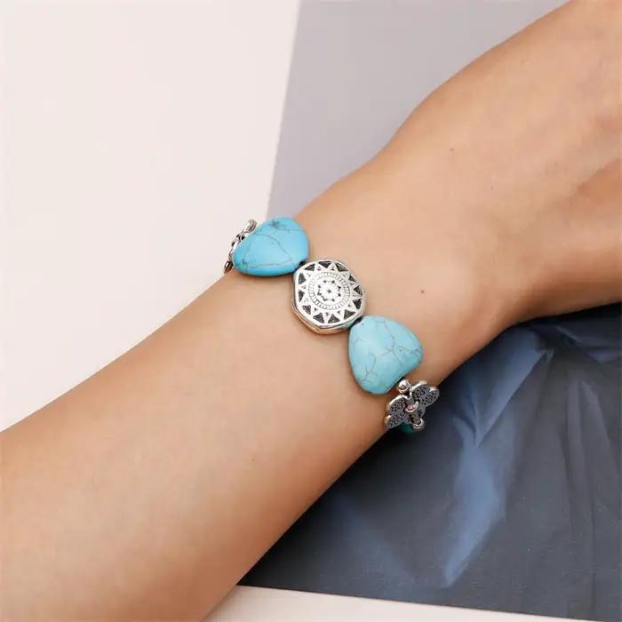 Bracelet bohème en forme de cœur d'amour pour femmes
