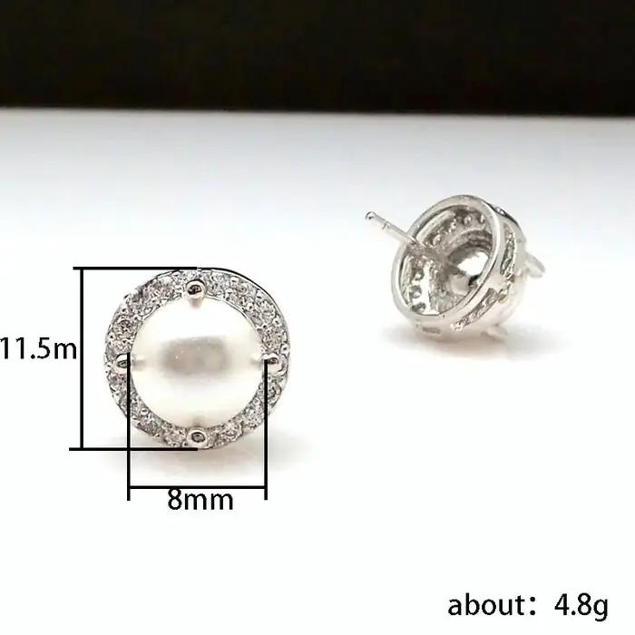Huitan – boucles d'oreilles en Imitation de perles pour femmes