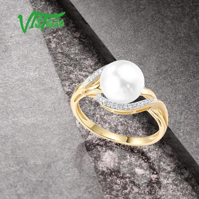 Bague en Or Jaune Authentique 14K 585 pour Femme