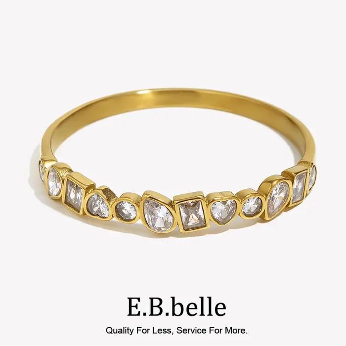 E.B.belle – Bracelet fermé en pierre de Zircon